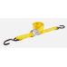 Erickson 34409 Pro Series Yellow 50mm x 2.4mtr Cam Lock Buckle Tie-Down Strap, (Pack of 2)