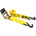 Erickson 34410 Pro Series Yellow 50mm x 3mtr Rubber Handle Ratcheting Tie-Down Strap, (Pack of 2)
