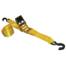 Erickson 34410 Pro Series Yellow 50mm x 3mtr Rubber Handle Ratcheting Tie-Down Strap, (Pack of 2)