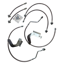 Ford F-450 & F-550 Super Duty Stainless Steel Braided Brake Lines - Front & Rear 6 Piece Set