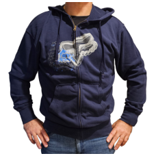 Fox Racing Division Lightweight Fleece Zip Hoody Navy - Size Large