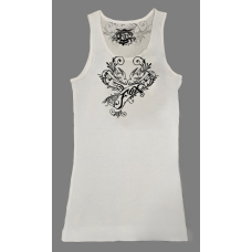 Fox Racing Women's Tattoo Foxy Tank Top/Singlet - White 