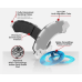 NRS Brakes NS1808 - Premium Galvanized Rear Disc Brake Pad Set, Semi-metallic for Performance Driving and Track Day Use.