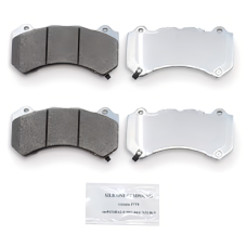 NRS Brakes NS1405 - Premium Galvanized Front Disc Brake Pad Set, Semi-Metallic for Performance Driving and Towing.