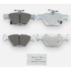 NRS Brakes NS1808 - Premium Galvanized Rear Disc Brake Pad Set, Semi-metallic for Performance Driving and Track Day Use.