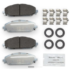 NRS Brakes NS2179S - Premium Galvanized Semi-Metallic Front Brake Pad Set for Jeep Grand Wagoneer and Ram 1500 DT