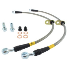 StopTech 950.40005 Front Stainless Steel Braided Brake Line Kit - 2 Wheel Set