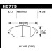 Hawk Performance HB779G.740 - DTC-60 Brake Pads, 2 Wheel Set, Race Use Only